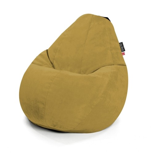 Qubo™ Comfort 90 Mustard VELVET FIT sēžammaiss (pufs) image 1