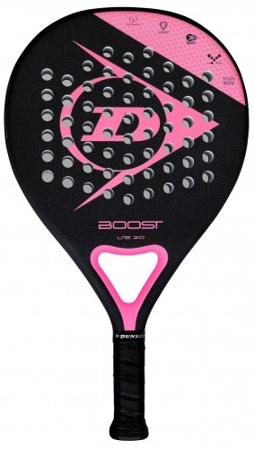 Padel tennis racket Dunlop BOOST LITE 2.0 350g Round SOFT-EVA  professional(woman) black/pink image 1
