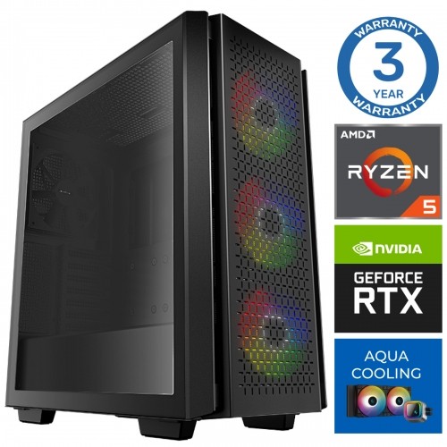 INTOP AQUA Ryzen 5 7600X 64GB DDR5 1TB SSD M.2 NVME+2TB RTX4060Ti 8GB no-OS image 1