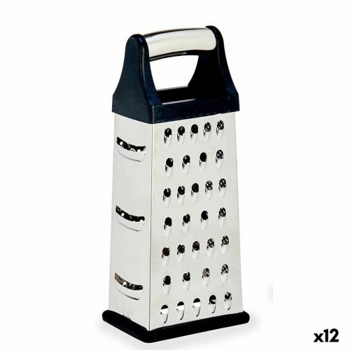 Grater Black Silver Stainless steel ABS TPR 9,5 x 21,5 x 6,7 cm (12 Units) image 1
