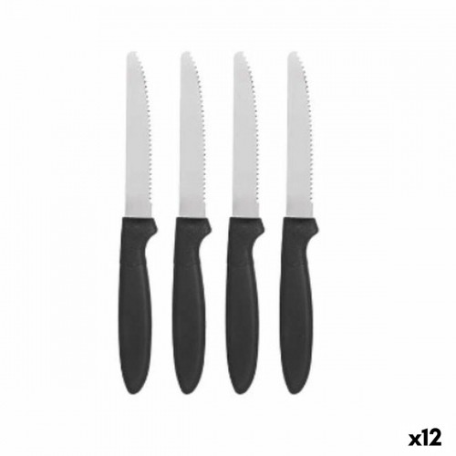 Kinvara Набор ножей Чёрный Серебристый Нержавеющая сталь Пластик 19,5 cm (12 штук) image 1