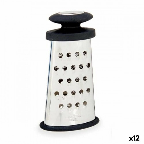 Grater Black Silver Stainless steel TPR 9 x 15,5 x 4,2 cm (12 Units) image 1