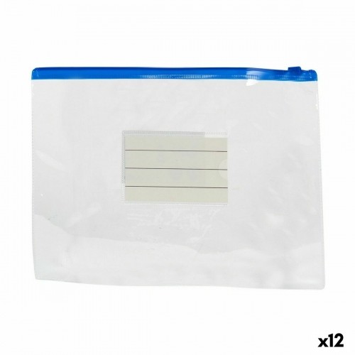 Envelopes Self-closing Plastic A5 0,5 x 18 x 24 cm (12 Units) image 1
