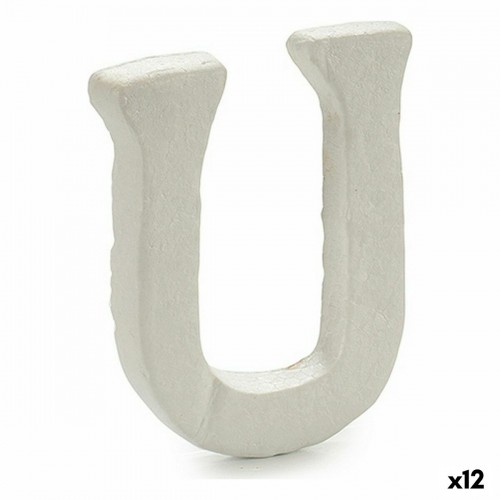 Pincello письмо U Белый полистирол 1 x 15 x 13,5 cm (12 штук) image 1