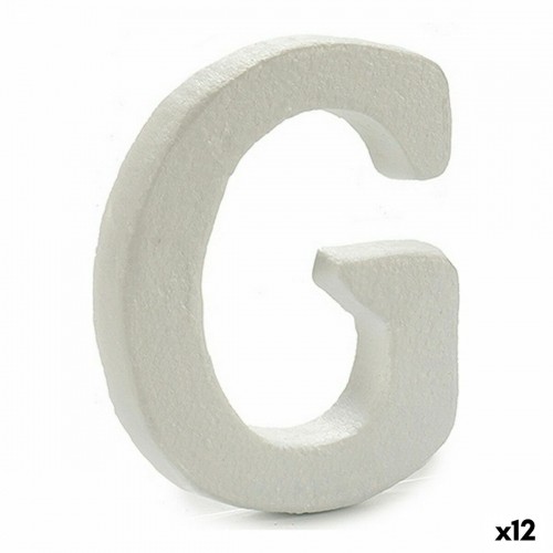 Pincello письмо G Белый полистирол 1 x 15 x 13,5 cm (12 штук) image 1