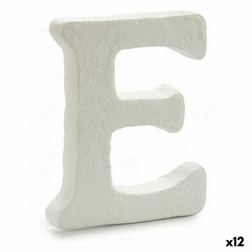 Pincello письмо E Белый полистирол 1 x 15 x 13,5 cm (12 штук) image 1