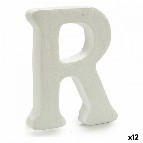 Pincello письмо R Белый полистирол 15 x 12,5 cm (12 штук) image 1