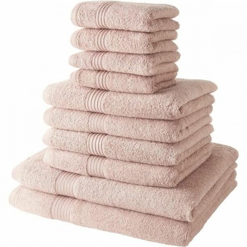 Towel set TODAY Light Pink 10 Pieces image 1