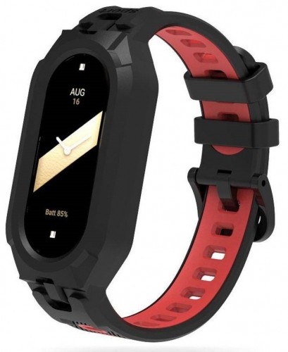 Tech-Protect watch strap Armour Xiaomi Mi Band 8/8NFC, black/red image 1