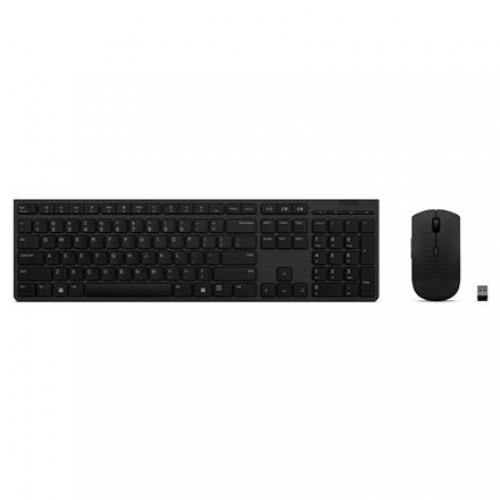 Lenovo Professional Wireless Rechargeable Keyboard and Mouse Combo (Lithuanian) Grey image 1