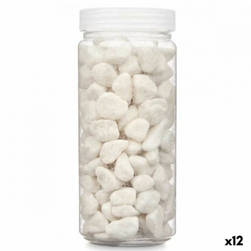 Decorative Stones White 10 - 20 mm 700 g (12 Units) image 1