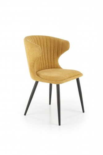 Halmar K496 chair, mustard image 1