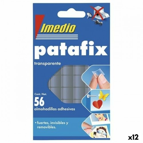 Adhesives Imedio Patafix Double-sided Transparent (12 Units) image 1