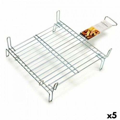 Grill Double 40 x 40 cm Zinc-plated steel (5 Units) image 1