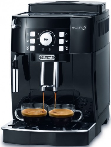 DeLonghi Magnifica ECAM 21.117B automātiskais espresso automāts (1450 W; melna krāsa) image 1