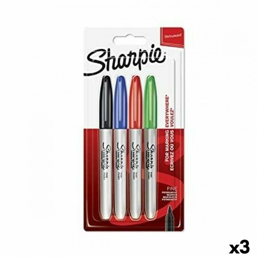 Набор маркеров Sharpie Разноцветный 4 Предметы 0,9 mm (3 штук) image 1