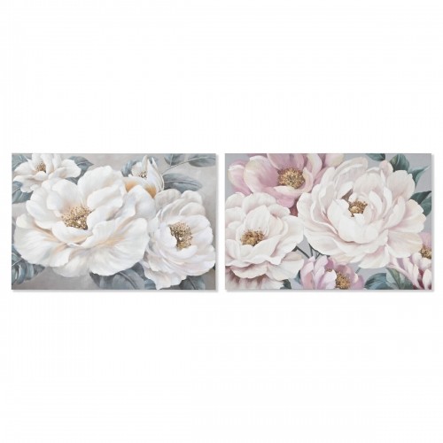 Картина Home ESPRIT розами романтик 120 x 3,7 x 80 cm (2 штук) image 1