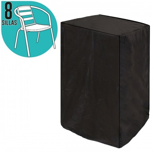 Bigbuy Garden Защитный чехол Для стульев Чёрный PVC 66 x 66 x 170 cm image 1