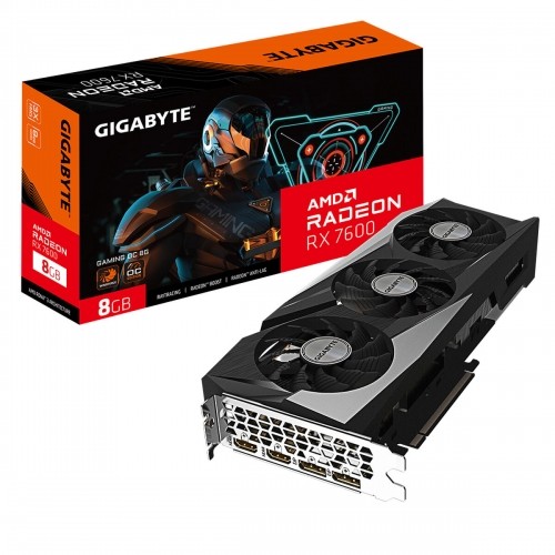 Grafikas Karte Gigabyte Radeon RX 7600 GAMING OC 8G 8 GB GDDR6 image 1