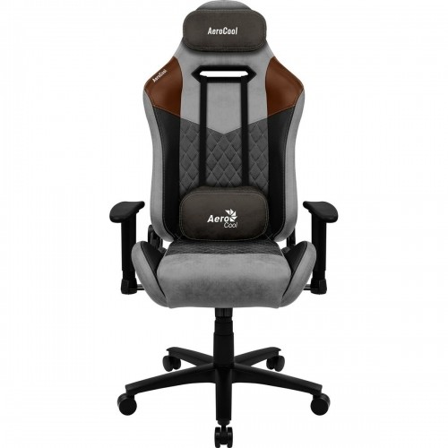 Spēļu Krēsls Aerocool DUKE AeroSuede 180º Melns Pelēks image 1