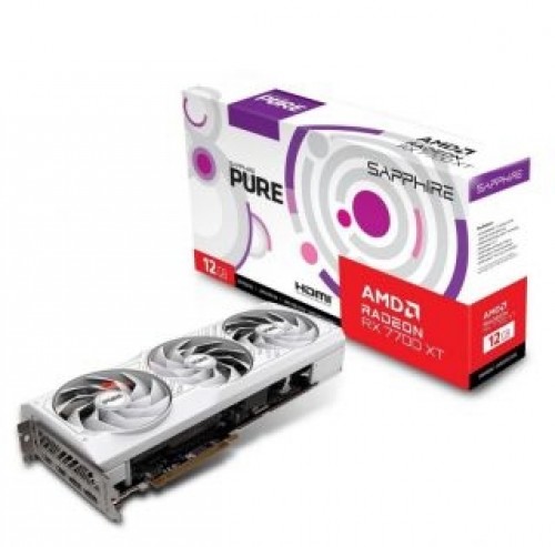 Sapphire  
         
       Graphics Card||AMD Radeon RX 7700 XT|12 GB|GDDR6|192 bit|PCIE 4.0 16x|2xHDMI|2xDisplayPort|11335-03-20G image 1