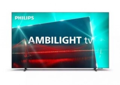 Philips  
         
       TV Set||48"|OLED/Smart|3840x2160|Wireless LAN|Bluetooth|Google TV|Metallic|48OLED718/12 image 1