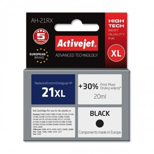 Original Ink Cartridge Activejet AH-21RX Black image 1