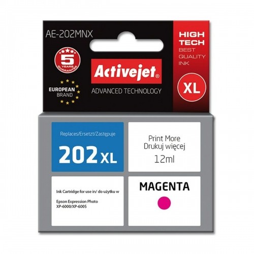 Original Ink Cartridge Activejet AE-202MNX Magenta image 1