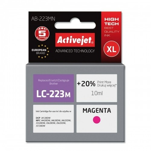 Original Ink Cartridge Activejet AB-223MN Magenta image 1