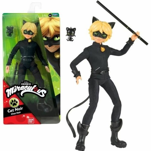 Doll Bandai Miraculous Ladybug  Cat Noir 26 cm image 1