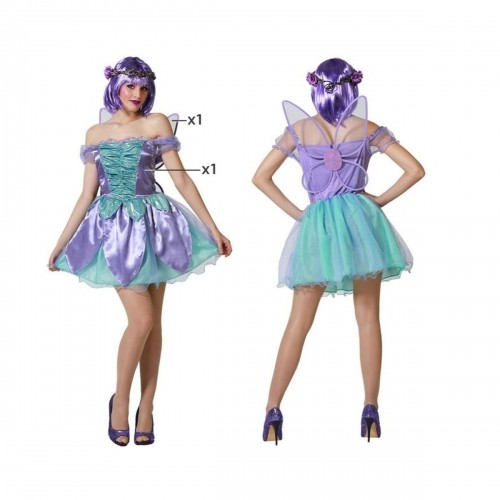 Bigbuy Carnival Маскарадные костюмы для взрослых Пурпурный Волшебница image 1