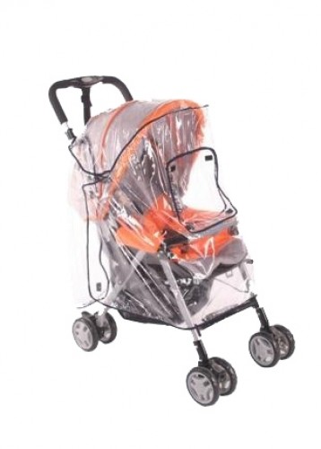 WOMAR Anti-rain cover to an universal stroller transparent, 3-Z-PW-004 image 1