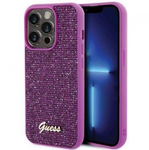Guess  
       Apple  
       iPhone 15 Pro Max HC PU DISCO SCRIPT METAL 
     Purple image 1