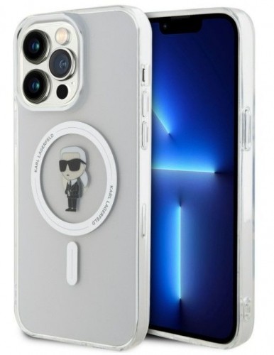 Karl Lagerfeld  
       Apple  
       iPhone 15 Pro Max IML Ikonik MagSafe Case 
     Transparent image 1