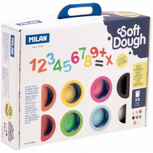 Modelējoša pasta Milan Soft Dough Lots of Numvers Daudzkrāsains image 1