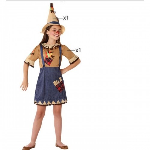 Costume for Children Brown Scarecrow Fantasy image 1