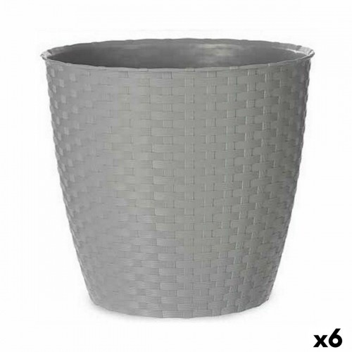 Plant pot Stefanplast Grey Plastic 29 x 26,5 x 29 cm (6 Units) image 1