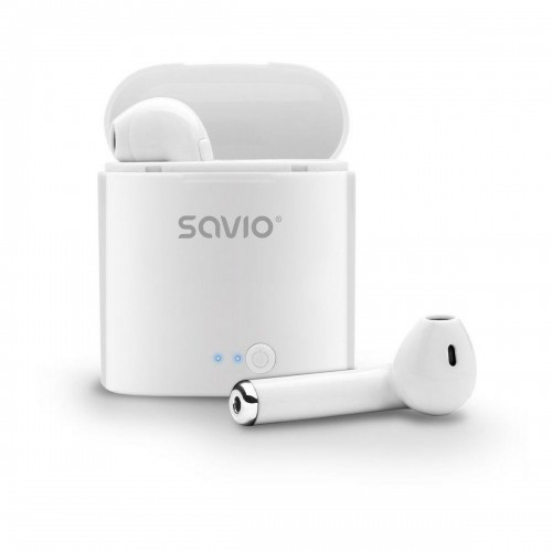 In-ear Bluetooth Headphones Savio TWS-01 White image 1