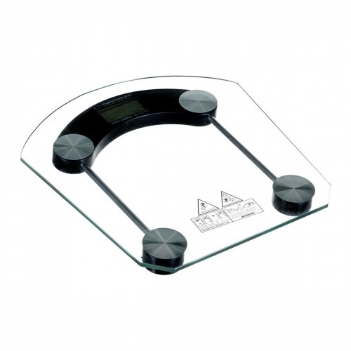 Digital Bathroom Scales Esperanza EBS008K Black Glass image 1