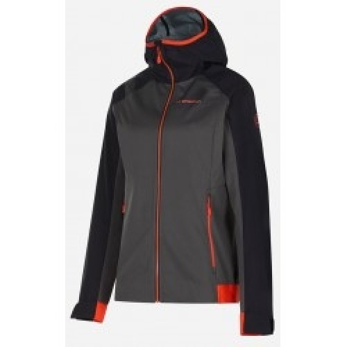 La Sportiva Jaka MACNAS Softshell Jkt W L Carbon/Cherry Tomato image 1