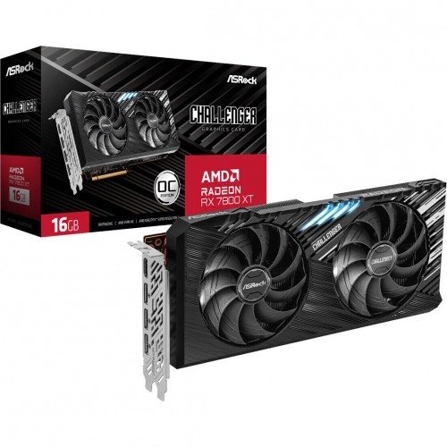 ASRock Challenger Radeon RX 7800 XT OC Grafikkarte - 16GB GDDR6, 1x HDMI, 3x DP image 1