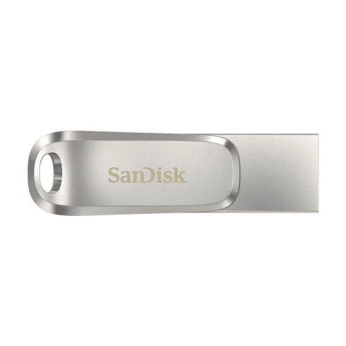 Mikro SD Atmiņas karte ar Adapteri SanDisk SDDDC4-128G-G46 128GB Atslēgu ķēde Sudrabains Tērauds 128 GB image 1