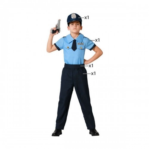 Bigbuy Carnival Svečana odjeća za djecu Policists image 1