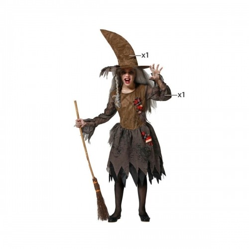 Costume for Children Green Witch (2 Pieces) image 1