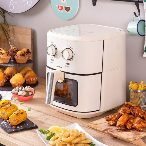 Air Fryer InnovaGoods Vynner Pro 6500 Cream 1700 W 6,5 L Stainless steel image 1