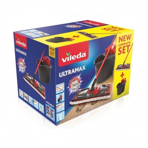 Швабра с ведром двойного назначения Vileda Ultramax Mop Set Чёрный image 1