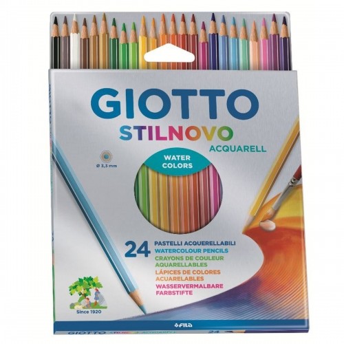 Watercolour Pencils Giotto Stilnovo 24 Pieces Multicolour image 1