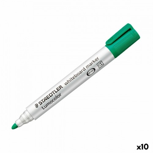 Маркер для белой доски Staedtler Lumocolor Белая доска 8 Предметы Зеленый (10 штук) image 1