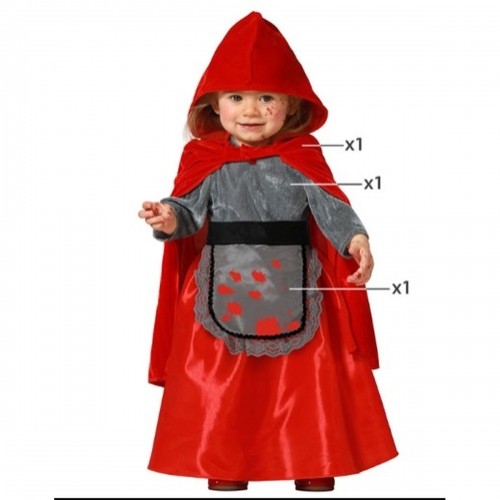 Bigbuy Carnival Детский костюм Красная шапочка Кровавый image 1