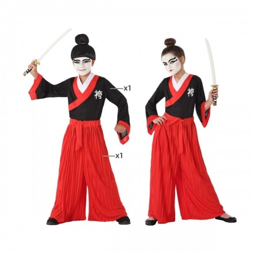 Bigbuy Carnival Маскарадные костюмы для детей Японка Красный image 1